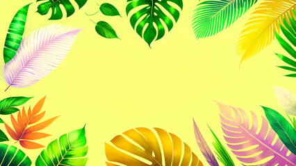 Fototapeta na wymiar Green tropical leaf high quality background 
