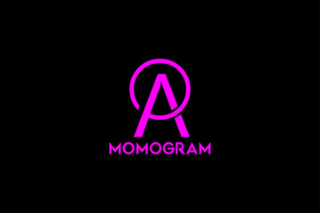 Monogram, latter , business , company, A, logo