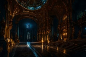 Interior of the church, Generated using AI