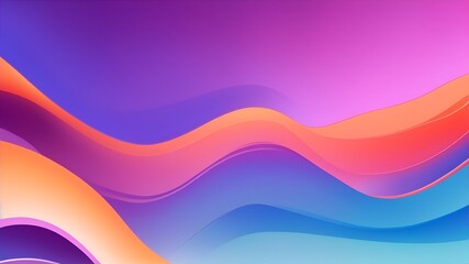 Fototapeta premium Gradient waves banner background
