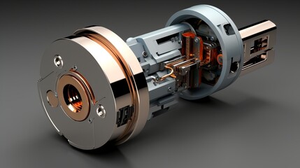 3D smart door lock, anti-theft lock cylinder, lock cylinder deconstruction, deconstruction and disassembly