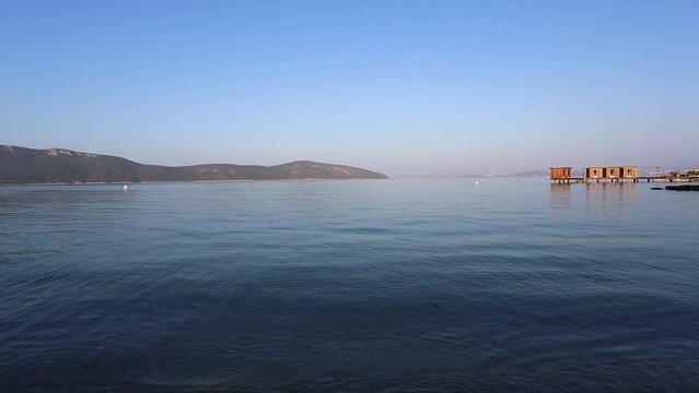 Beautiful view of Bodrum sea in Turkiye