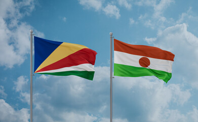 Niger national flags, country relationship concept