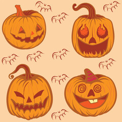 halloween pumpkin set