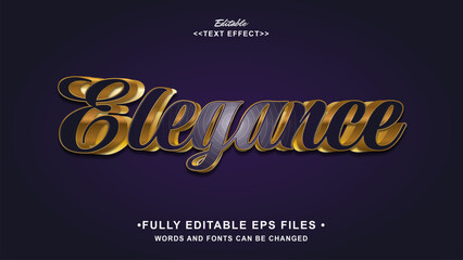 editable elegance text effect.typhography logo