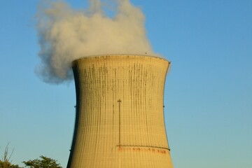 Cooling tower on a nuclear power plant