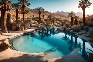 swimming pool with trees