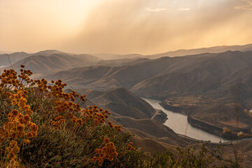 View from Lucky Peak State Park in Idaho