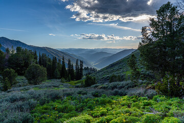 Sawtooth Mountains near Sun Valley Idaho