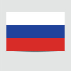 Fototapeta premium Russia Vector Country Flag for design and advertising vectors design element