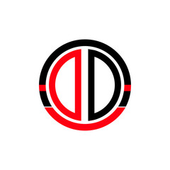 DD monogram letter logo creative design with vector graphic, DD simple and modern logo.DD Ring letter logo. Vector illustration AB Letter logo Design Template .  Abstract Letters Logo Monogram.