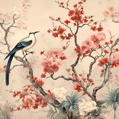 Poster Vintage, boho wallpaper, background, Japandi style