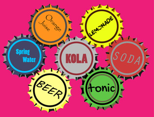 set of colorful sale labels
