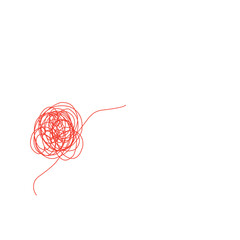 tangled red thread