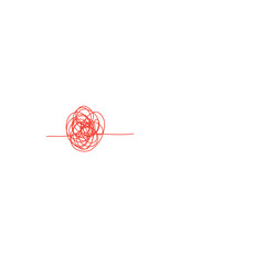 tangled red thread