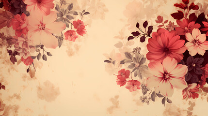 Vintage, boho wallpaper, background, Japandi style