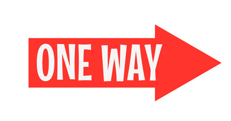 One direction , one way arrow vector design element 