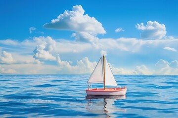 Fototapeta premium yacht in the sea