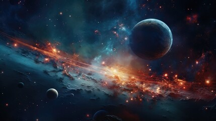 Obraz na płótnie Canvas Science fiction, fantasy universe space cosmos galaxy wallpaper background