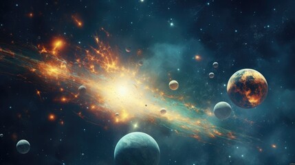Science fiction, fantasy universe space cosmos galaxy wallpaper background