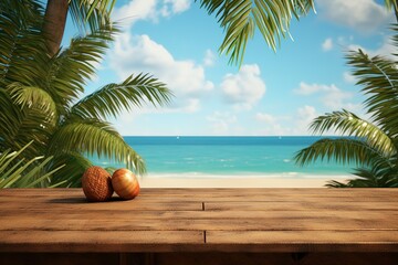 coconut palm tree on the beach