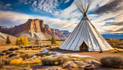native american teepees in north america