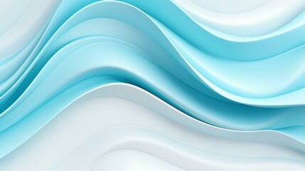 Fototapeta premium Beautiful blue abstract lines background, smooth lines and twisted shapes in motion