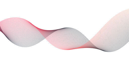 Dynamic gradient colorful flowing wave design element. Abstract wavy lines gradient vector line blend element.	