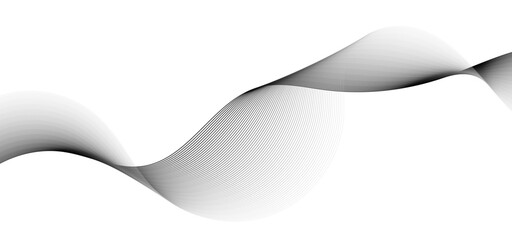 Dynamic gradient colorful flowing wave design element. Abstract wavy lines gradient vector line blend element.	