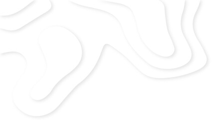 White abstract geometric pattern background, wave and curve abstract background. Abstract wavy line 3d paper cut white background.