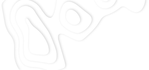 White abstract geometric pattern background, wave and curve abstract background. Abstract wavy line 3d paper cut white background.