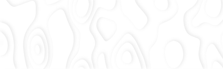 White abstract geometric pattern background, wave and curve abstract background. Abstract wavy line 3d paper cut white background.