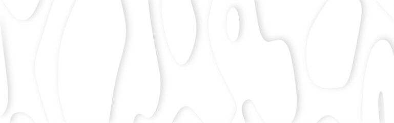 White abstract geometric pattern background, wave and curve abstract background. Abstract wavy line 3d paper cut white background.