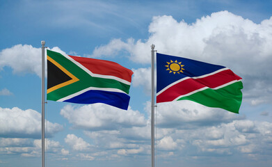 Namibia and South Africa, country relationship concept