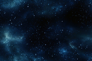 Fototapeta premium seamless texture and full-frame background of starry night sky and outer space. Neural network generated in May 2023. Not based on any actual scene or pattern.