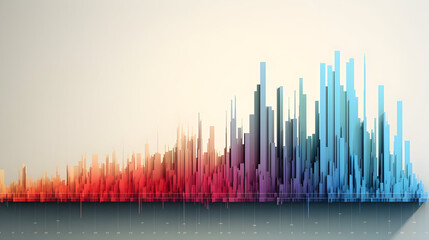 Bar graph, building bar graph,  electronic graph 