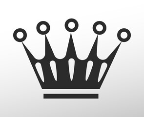 Crown icon, web, app, ui ux, mall sign, door label, vector design element, digital, print