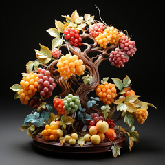 Naklejka na ściany i meble autumn still life with fruits