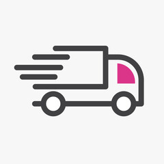 Delivery Car Flat Icon vector design element