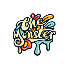 Graffiti lettering typography art illustration