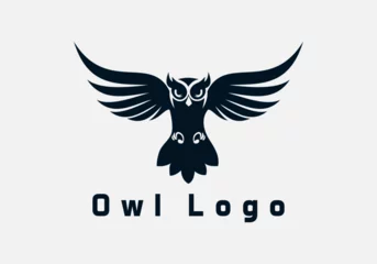 Foto op Canvas owl logo, owl, owl shield, owls, owl, night owl, education, education owl, university, school, owl logos  © janu
