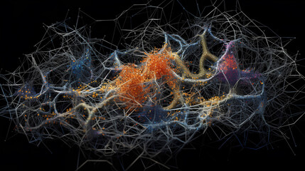 Creative illustration of Neural Network.