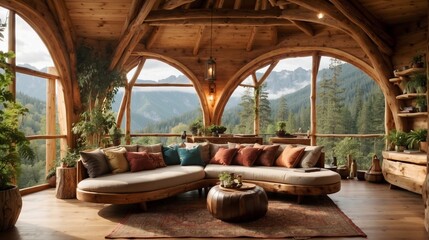 Obraz na płótnie Canvas Treehouse Living Room