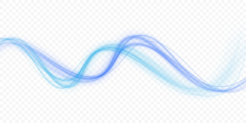Luminous blue lines of speed. Light glowing effect . Abstract motion lines. PNG format. Light trail wave, fire path trace line, car lights, optic fiber and incandescence curve twirl. - obrazy, fototapety, plakaty