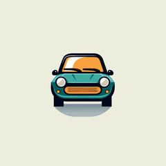 Hatchback in cartoon, doodle style. 2d vector illustration in logo, icon style. AI Generative