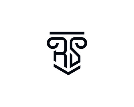 letter RS law firm logo
