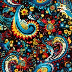 Paisley Delight Seamless Pattern