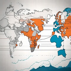 map of the world with a map of the world