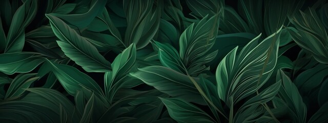 Pattern leaf background green plant tree abstract palm floral wallpaper flower foliage art jungle. Background luxury leaf pattern texture design line summer gold nature monstera fabric golden leaves. - Powered by Adobe