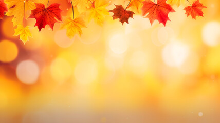 Naklejka na ściany i meble autumn background, maple leaves